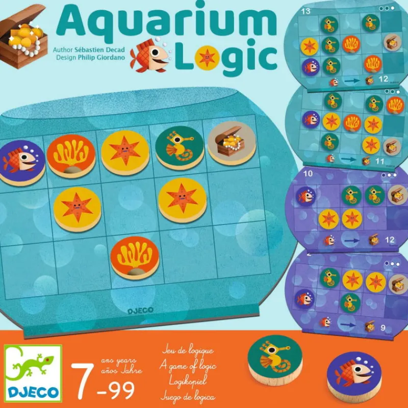 Djeco Aquarium Logic Jeu Sologic de 8574< Jeux De Société