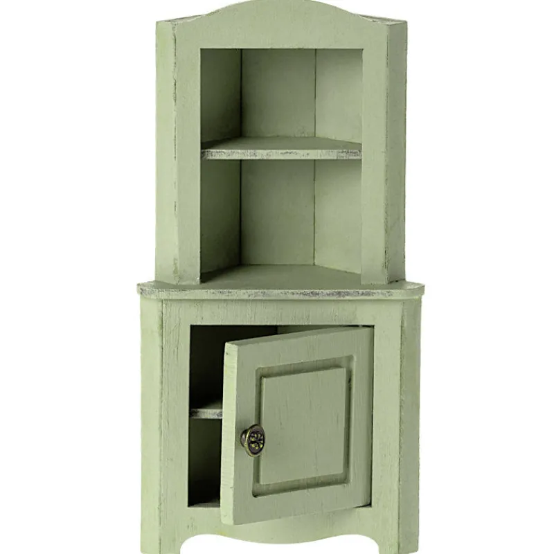 Maileg Armoire d'angle miniature - Vert clair< Maison De Poupées