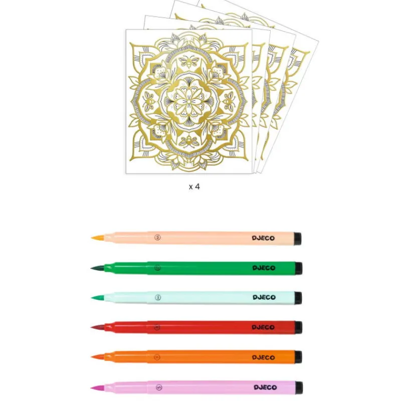 Djeco Artistic Color "Flore" 9477< Artistic Djeco | Dessin, Peinture, Coloriage