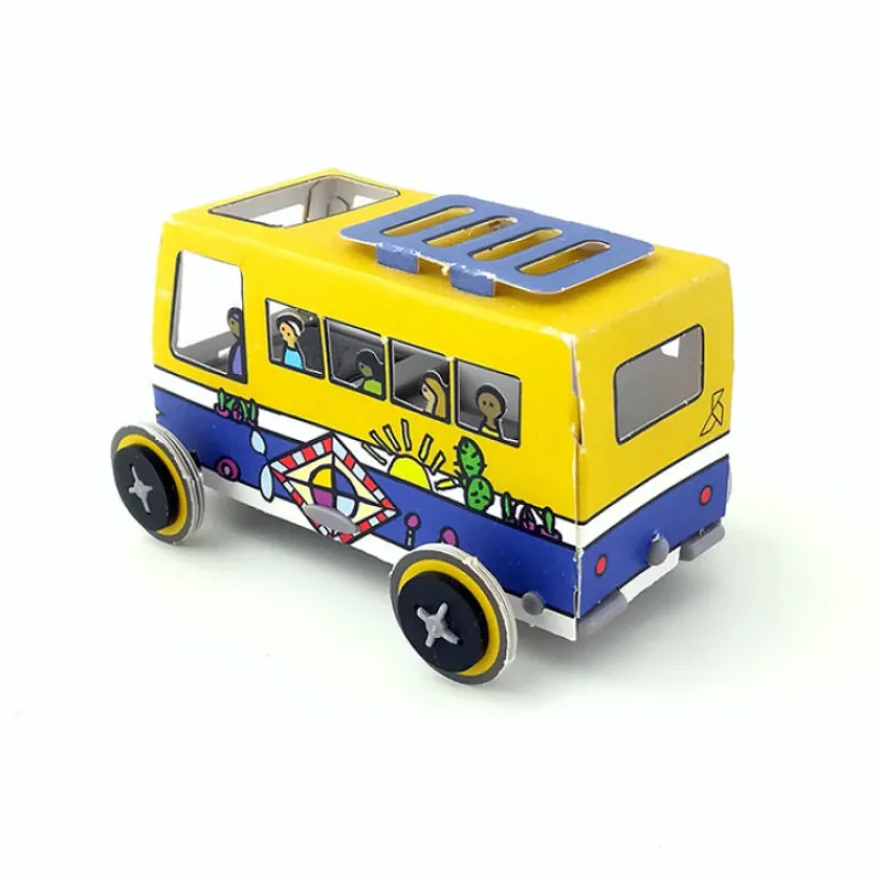 LITOGAMI Autogami Bus de Dakar, voiture solaire<Enfant Litogami, Petits Jouets Solaires | Bricolage Enfant