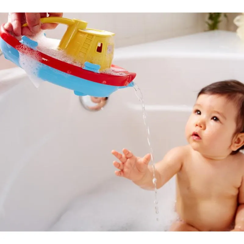 Green Toys Bateau remorqueur pour le bain< Jouets De Bain