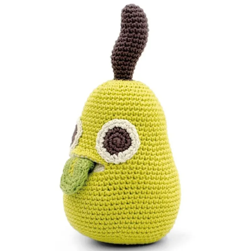 MyuM Boîte à musique poire en crochet "The veggy toys", coton bio<Enfant Décoration Enfants | Jouets D'éveil, Hochets