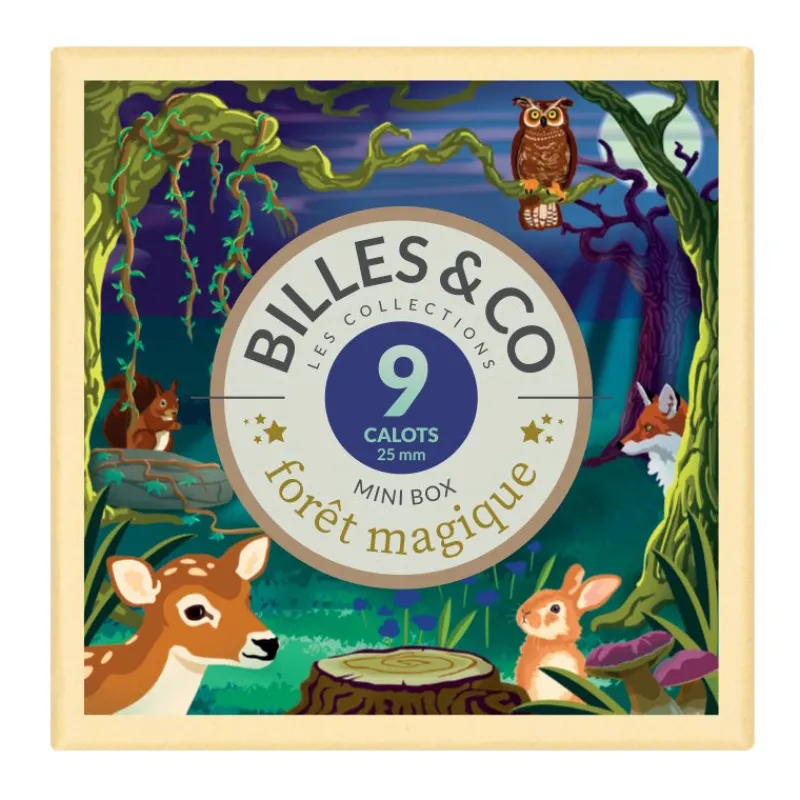 Billes & Co Coffret de 9 billes calots "Forêt magique" Billes & Co< Jeux De Société