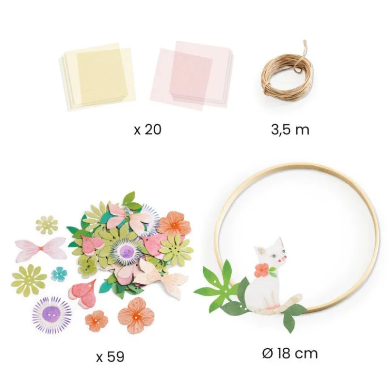 Djeco Couronne décorative à créer "Dalia" DIY 7967<Enfant Bricolage Enfant