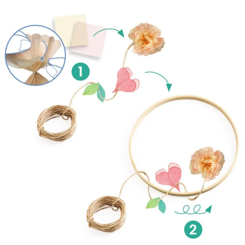 Djeco Couronne décorative à créer "Dalia" DIY 7967<Enfant Bricolage Enfant