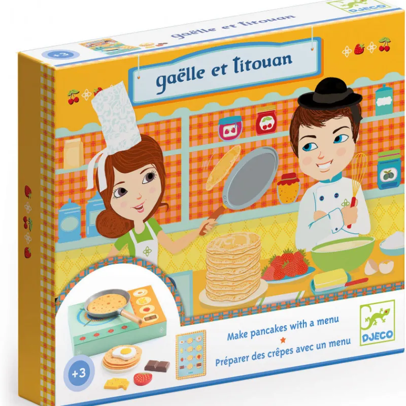 Djeco Dinette crêpes Gaelle et Titouan 6530< Jouets Cuisine, Dînette