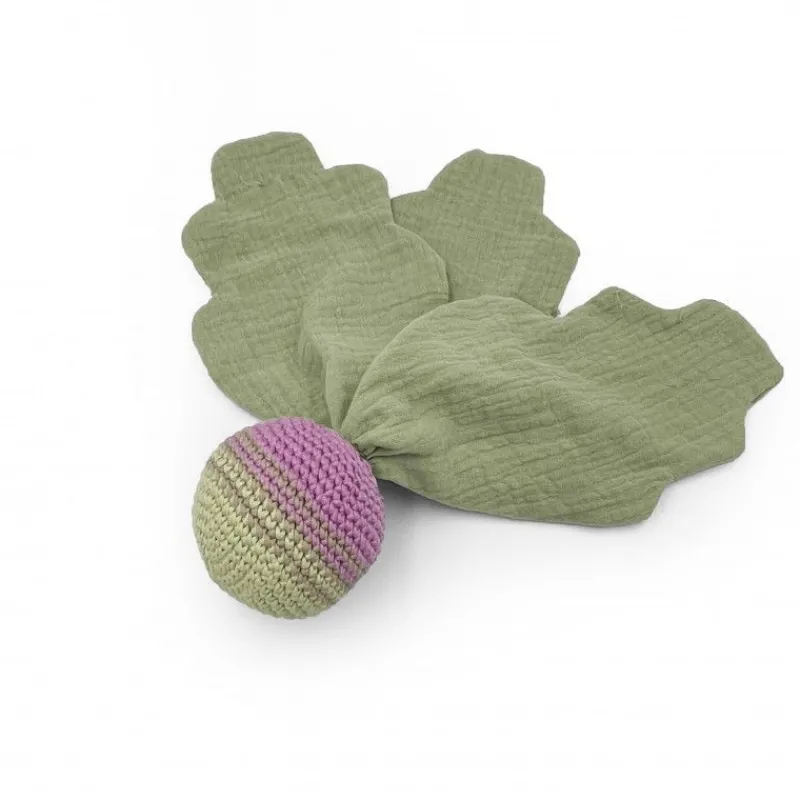 MyuM Doudou en coton bio "le navet rayé violet" The veggy toys< Peluches Naissance, Doudous