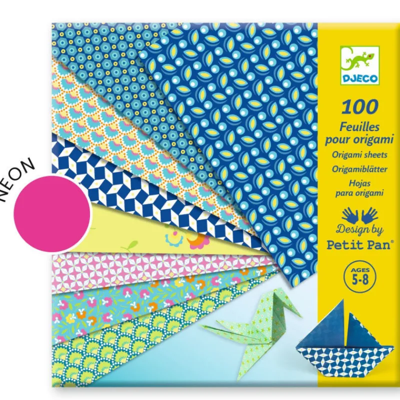 Djeco Feuilles pour origami "Natsu" Petit Pan pour 9304< Origami, Pliages