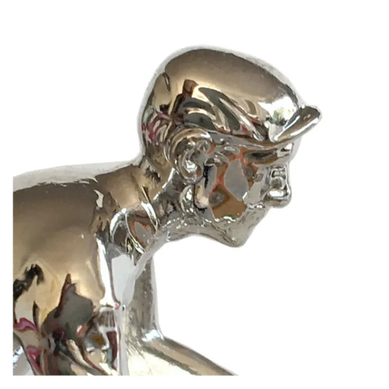 Bernard & Eddy Figurine cycliste d'argent _ Bernard & Eddy< Déco Design | Jouets Garage, Voitures