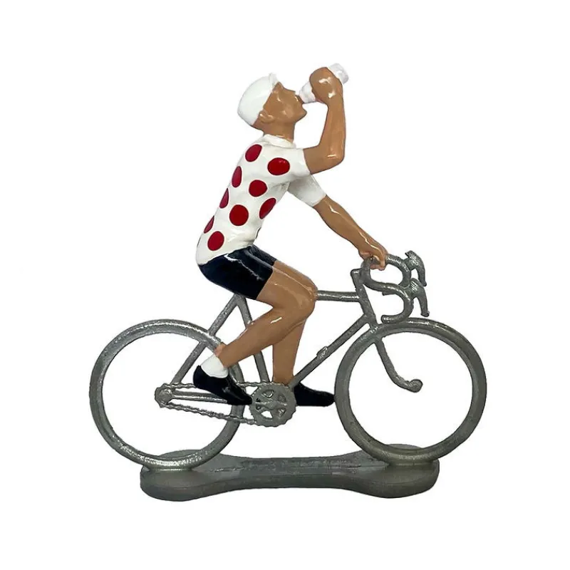 Bernard & Eddy Figurine cycliste "assoiffé" maillot blanc à pois _ Bernard & Eddy< Déco Design | Jouets Garage, Voitures