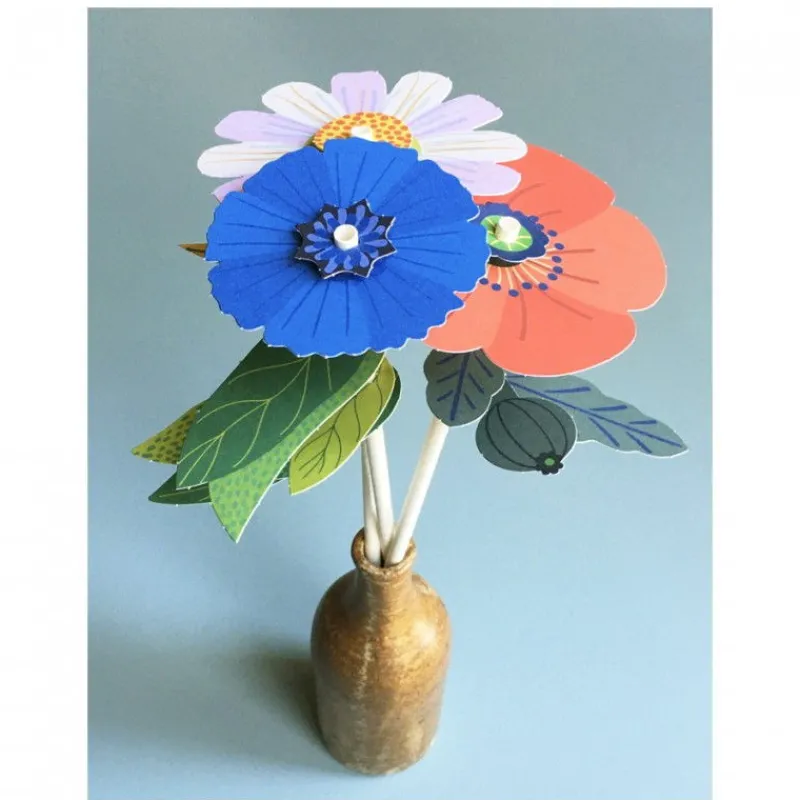 PIROUETTE CACAHOUETE 3 fleurs des champs à créer, kit créatif pour enfant Pirouette Cacahouète<Enfant Jeux Pirouette Cacahouète | Jeux Et Loisirs Créatifs Fabriqués En France