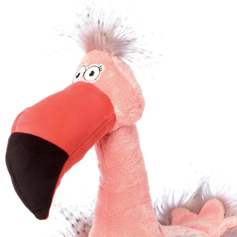 SIGIKID Fool Flamingo, flamant rose en peluche Kikeriki 43258< Poupées, Peluches