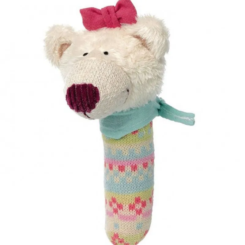 SIGIKID Hochet "pouet pouet" ours Hilde Gilde 41423< Poupées, Peluches | Jouets D'éveil, Hochets