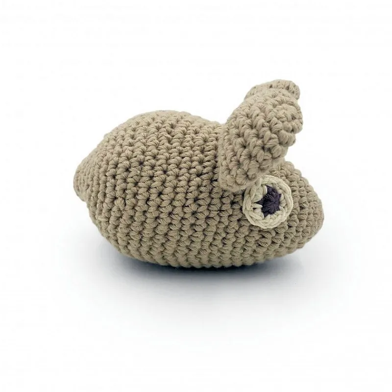 MyuM Hochet souris grise en crochet "The veggy toys", coton bio< Jouets D'éveil, Hochets