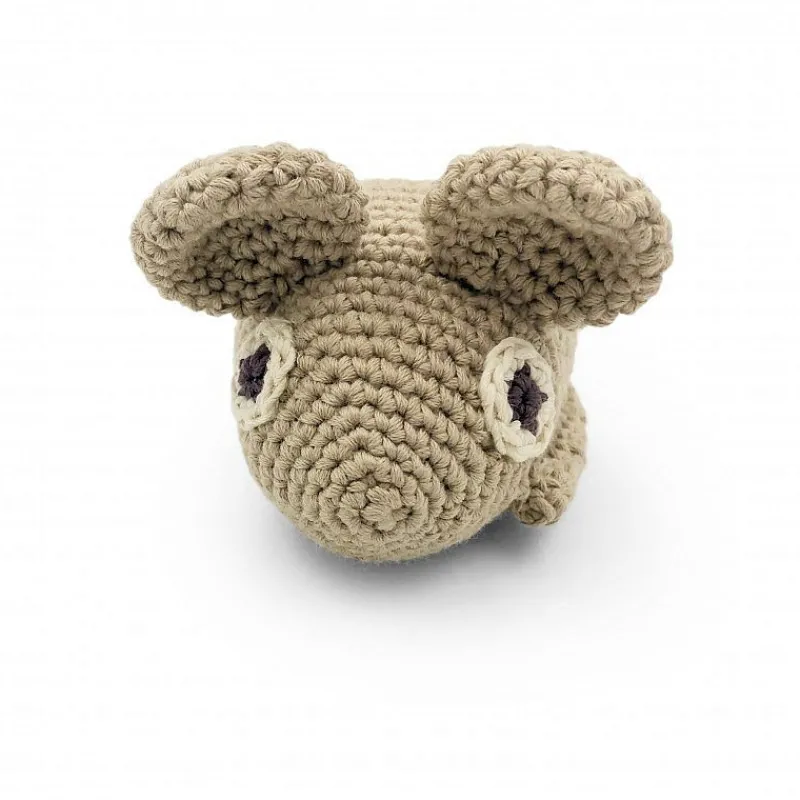 MyuM Hochet souris grise en crochet "The veggy toys", coton bio< Jouets D'éveil, Hochets