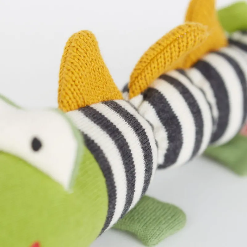 SIGIKID Hochet tricoté crocodile 39212< Poupées, Peluches | Jouets D'éveil, Hochets