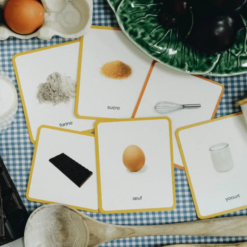 Observe Montessori Imagier CUISINE & ALIMENTS mini Mondy, cartes de nomenclature< Jeux De Société