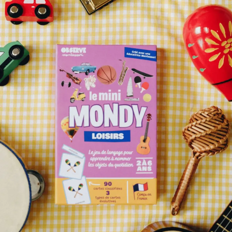 Observe Montessori Imagier LOISIRS mini Mondy, cartes de nomenclature< Jeux De Société