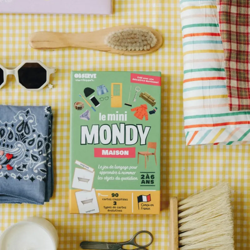 Observe Montessori Imagier MAISON & VETEMENTS mini Mondy, cartes de nomenclature< Jeux De Société