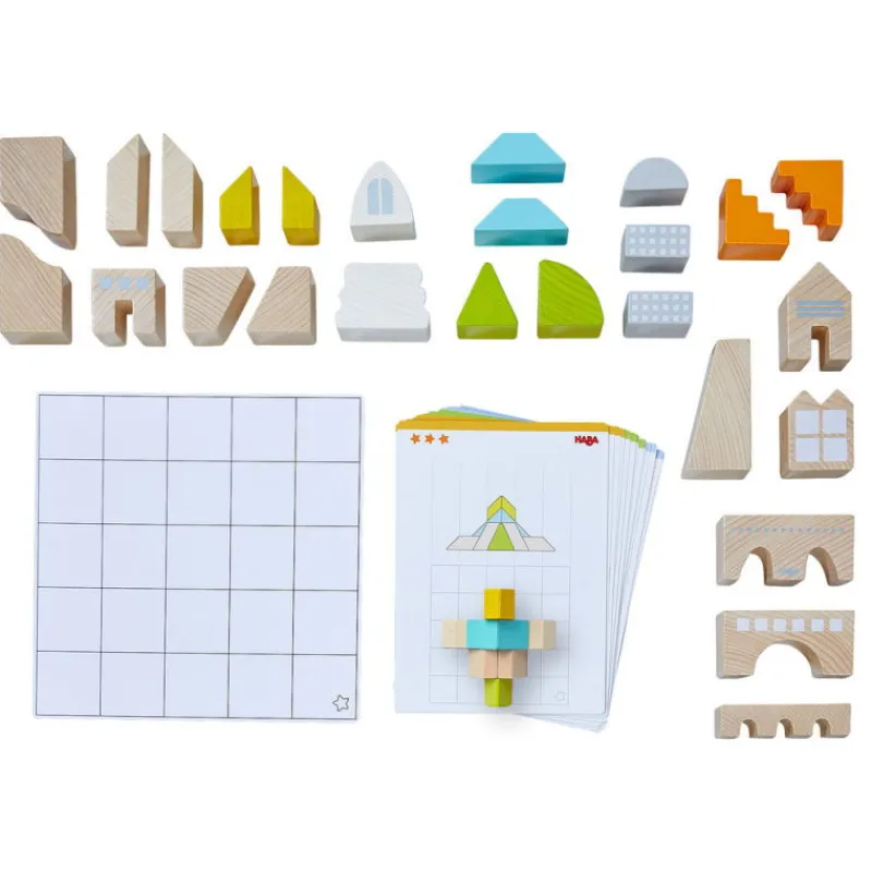 HABA Jeu d'assemblage en bois "Petit architecte" 306313< Jouets Haba Fabriqués En Allemagne | Jouets Cubes En Bois