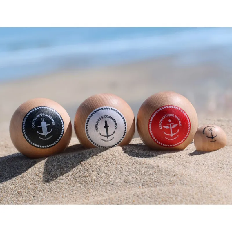 VILAC Jeu de pétanque en bois x Marine Nationale - 9313< Jouets Vilac Fabriqués En France | Jeux De Société