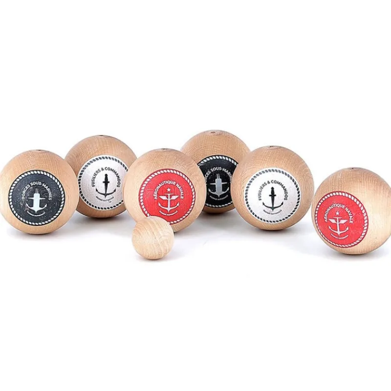 VILAC Jeu de pétanque en bois x Marine Nationale - 9313< Jouets Vilac Fabriqués En France | Jeux De Société