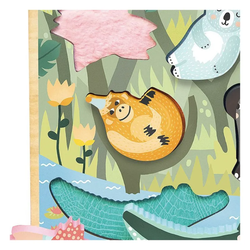 VILAC Jeu d'encastrement tactile 'Jungle' Michelle Carlslund 8502<Enfant Puzzles 1er Age | Jouets À Encastrer, Empiler