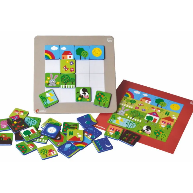 SEPP jeux Jeu puzzle magnétique 'Ma petite ferme'<Enfant Jeux Et Loisirs Créatifs Fabriqués En France | Puzzles Dès 2 Ans: 2, 12 Et 24 Pcs