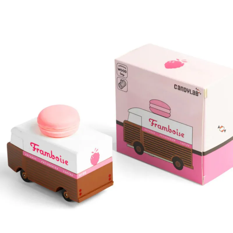 Candylab TOYS Macaron Van voiture - Rose framboise< Jouets Garage, Voitures