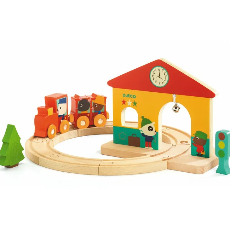 Djeco Mini train 6389< Jouets Garage, Voitures | Jouets À Tirer, À Pousser