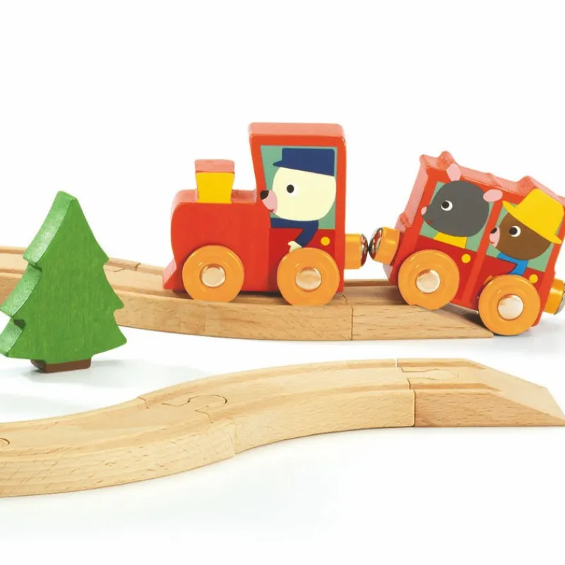 Djeco Mini train 6389< Jouets Garage, Voitures | Jouets À Tirer, À Pousser