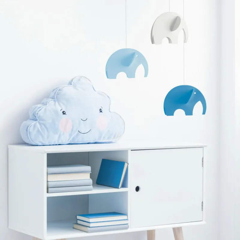 Flensted Mobiles Mobile en papier "Eléphants bleus"<Enfant Déco Design | Décoration Enfants