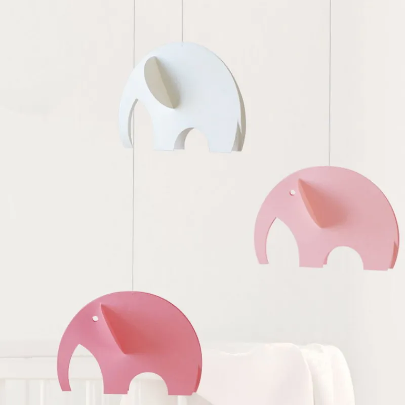 Flensted Mobiles Mobile en papier "Eléphants roses"<Enfant Déco Design | Décoration Enfants