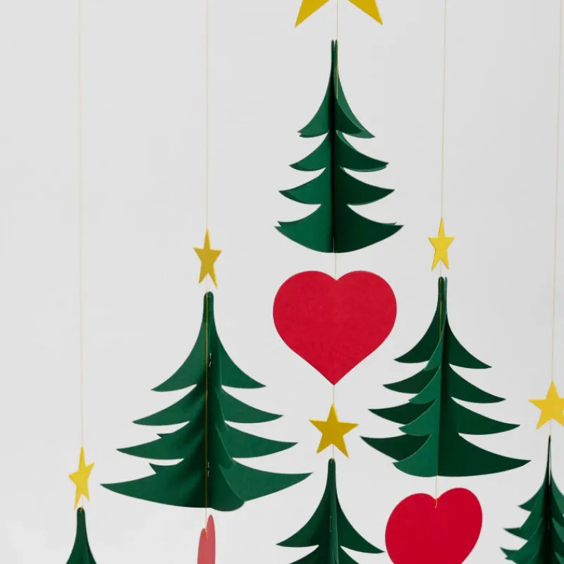 Flensted Mobiles Mobile en papier "Sapins de Noël"<Enfant Déco Design | Décoration Enfants