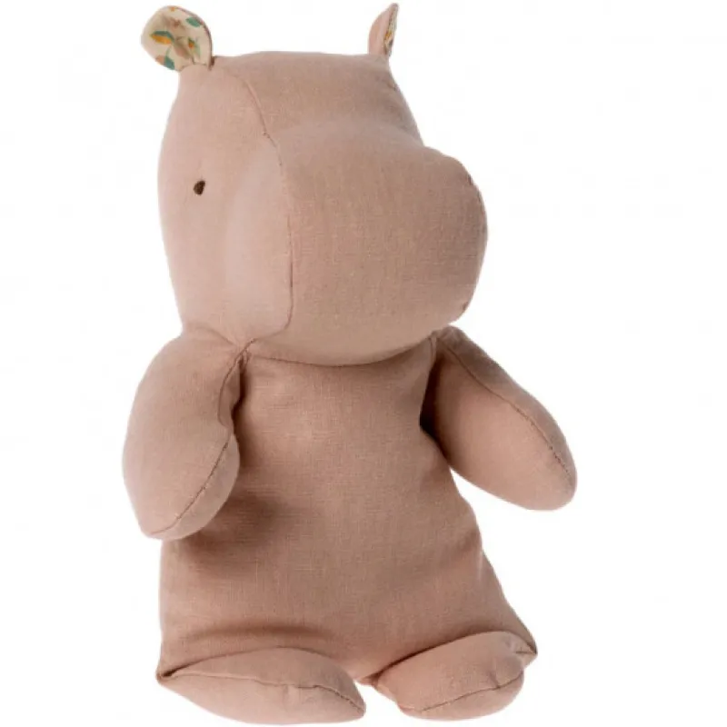 Maileg Peluche Hippo en lin - Safari friends - couleur rose - petit modèle 22cm< Poupées, Peluches | Peluches Naissance, Doudous