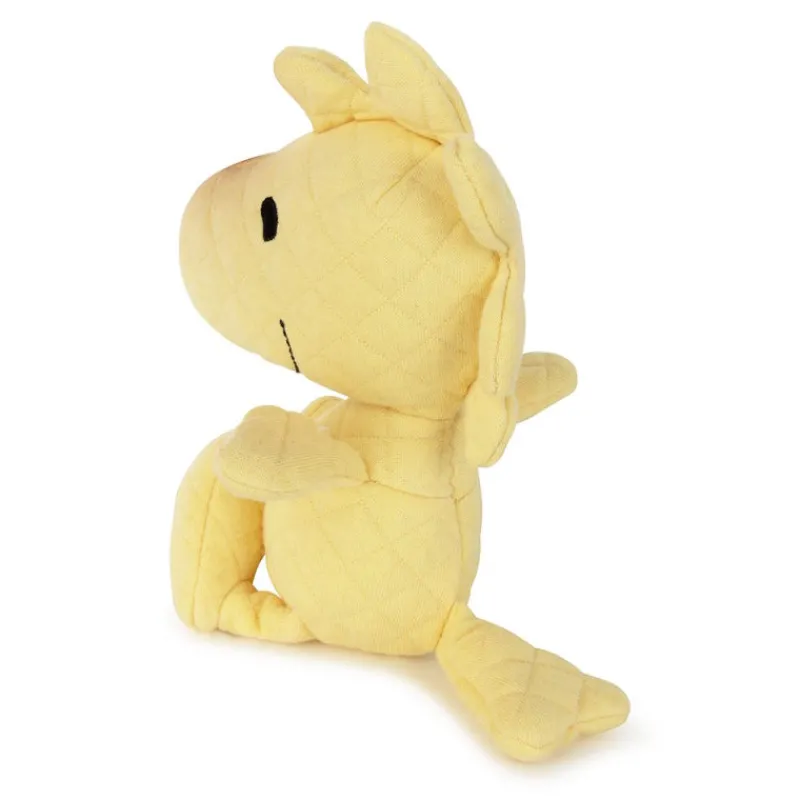 Peluches Miffy & Snoopy Peluche Woodstock en tissu matelassé jaune - 15cm en boîte cadeau< Poupées, Peluches | Peluches Naissance, Doudous