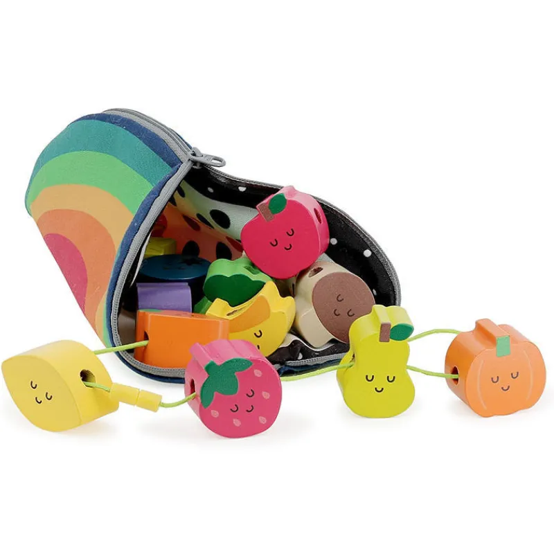 VILAC Perles en bois à enfiler "Tutti Frutti" Andy Westface pour 7416< Jouets D'éveil, Hochets | Jouets À Encastrer, Empiler