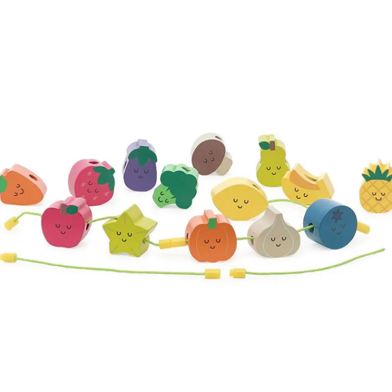VILAC Perles en bois à enfiler "Tutti Frutti" Andy Westface pour 7416< Jouets D'éveil, Hochets | Jouets À Encastrer, Empiler