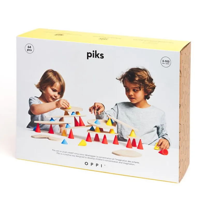 OPPI PIKS jeu de construction et d'équilibre - big kit 64 pièces< Jeux De Construction