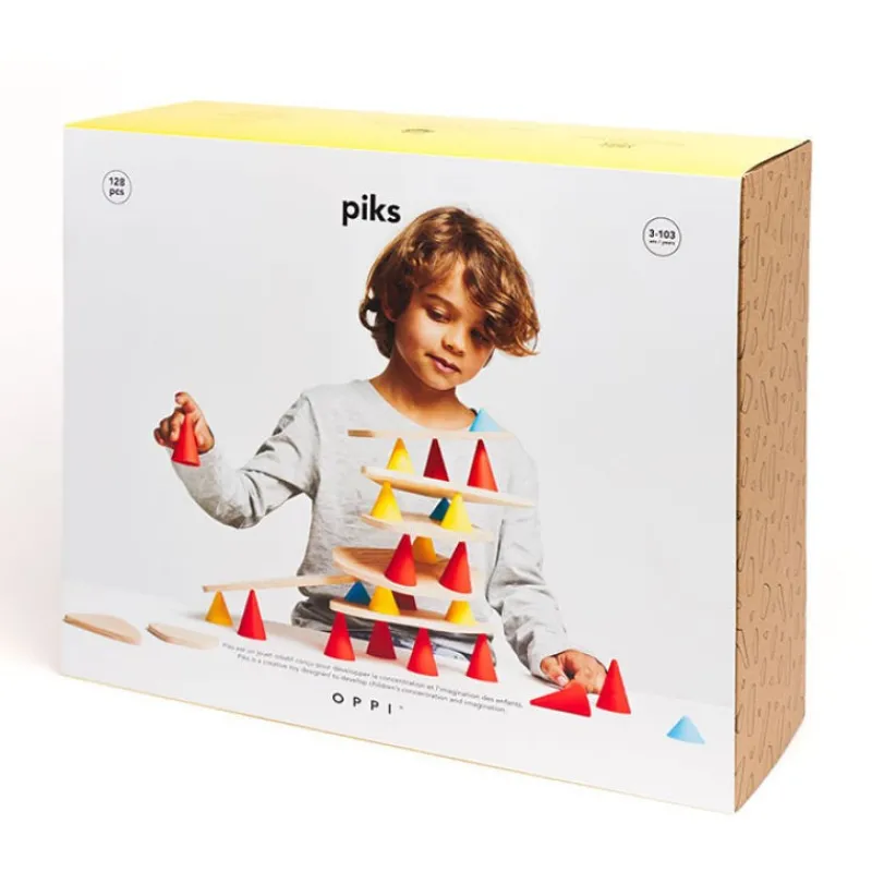OPPI PIKS jeu de construction et d'équilibre - kit education 128 pièces< Jeux De Construction