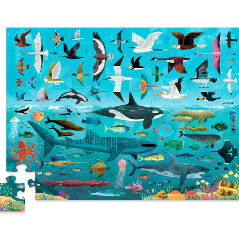 Crocodile Creek Puzzle dessus-dessous 'Ciel et mer' 48 pcs<Enfant Puzzles Dès 5 Ans, 54 Pcs | Puzzles Dès 4 Ans, 36 Pcs