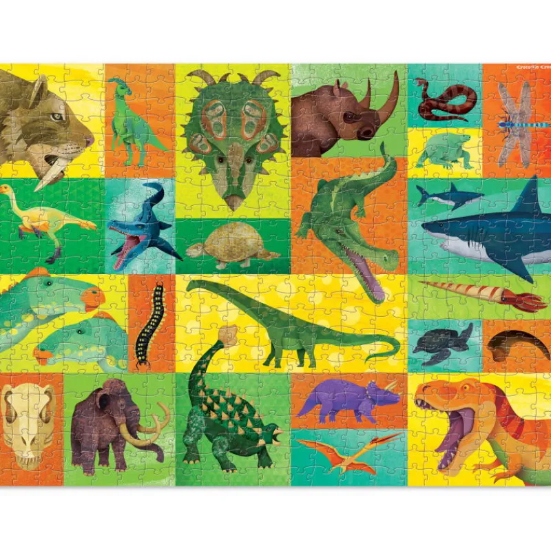 Crocodile Creek Puzzle famille 'Les géants préhistoriques' 500 pcs<Enfant Puzzles Dès 8 Ans, 500 Pcs Et +