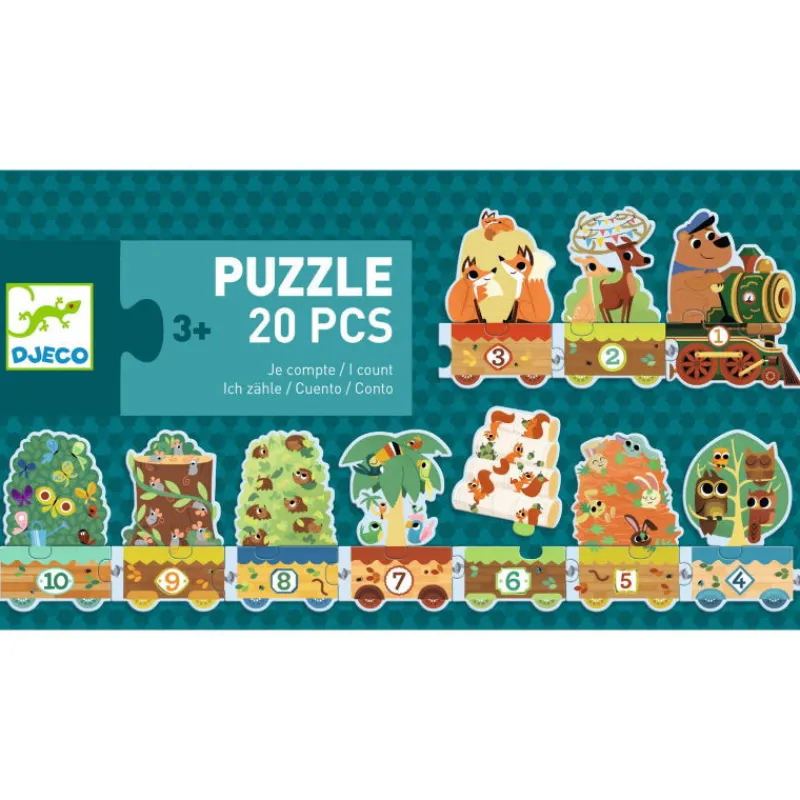 Djeco Puzzle frise "Je compte" - 20 pièces - 8194<Enfant Puzzle Djeco | Puzzles Dès 2 Ans: 2, 12 Et 24 Pcs