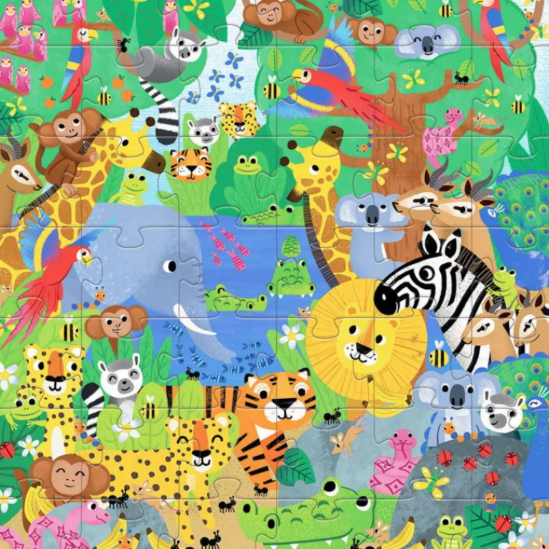 Djeco Puzzle géant "1 à 10 Jungle" 54 pcs 7148<Enfant Puzzle Djeco | Puzzles Dès 5 Ans, 54 Pcs