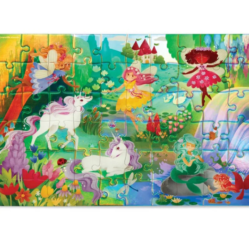 Crocodile Creek Puzzle métallisé "Amis magiques" 60 pcs<Enfant Puzzles Dès 5 Ans, 54 Pcs