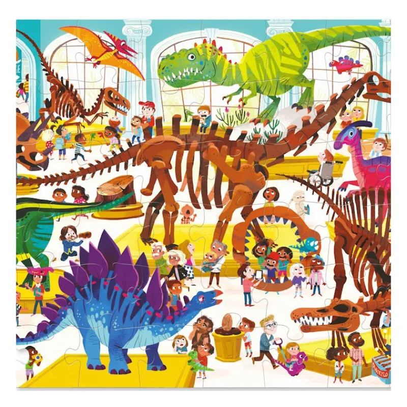 Crocodile Creek Puzzle Une journée au musée 'Dinosaures' 48 pcs<Enfant Puzzles Dès 5 Ans, 54 Pcs | Puzzles Dès 4 Ans, 36 Pcs