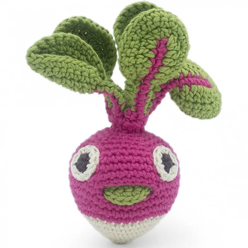 MyuM "Kit mini veggy" hochets pour bébé en crochet en coton bio The veggy toys< Jouets Cuisine, Dînette | Jouets D'éveil, Hochets