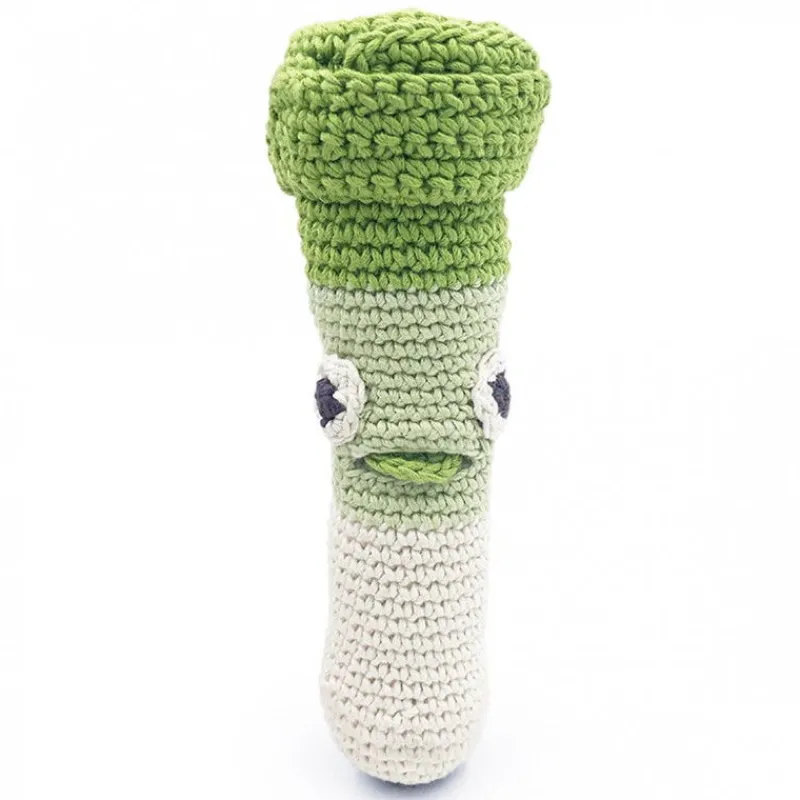 MyuM "Kit mini veggy" hochets pour bébé en crochet en coton bio The veggy toys< Jouets Cuisine, Dînette | Jouets D'éveil, Hochets