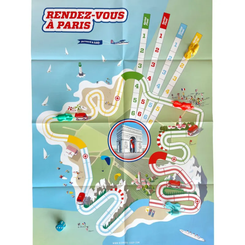 Bernard & Eddy "Rendez-vous à Paris" Plateau de jeu Bernard et Eddy< Jeux De Société | Jouets Garage, Voitures