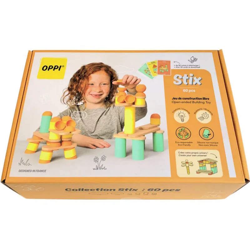 OPPI STIX jeu de construction libre - kit 60 pièces< Jeux De Construction